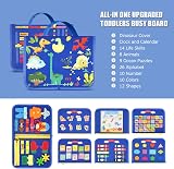 VISATOR Busy Board Montessori Toys Navy Blue Educational Sensory Board view 7