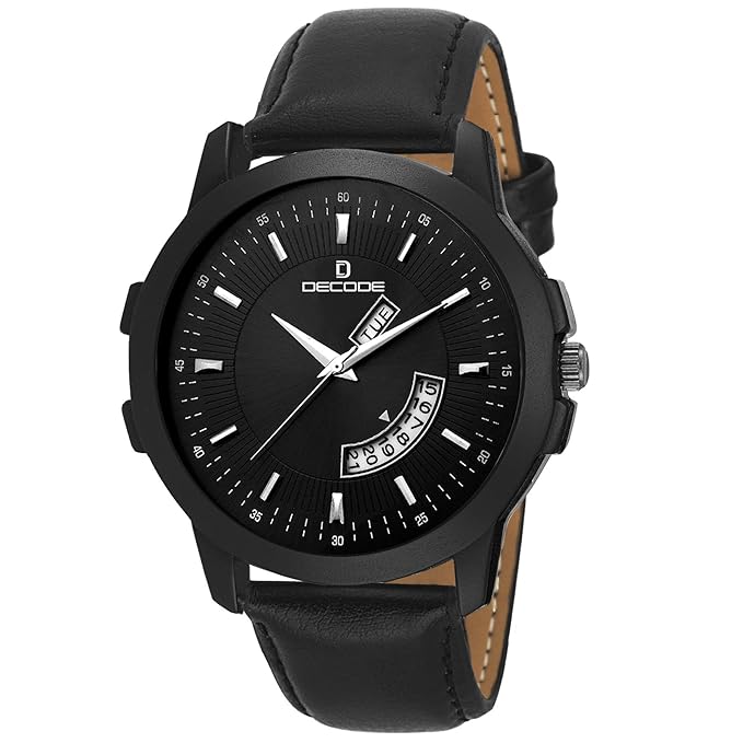 decode analogue black dial men's & boy's watch