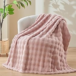 NEWCOSPLAY Throw Blanket for Couch Pink Super Soft