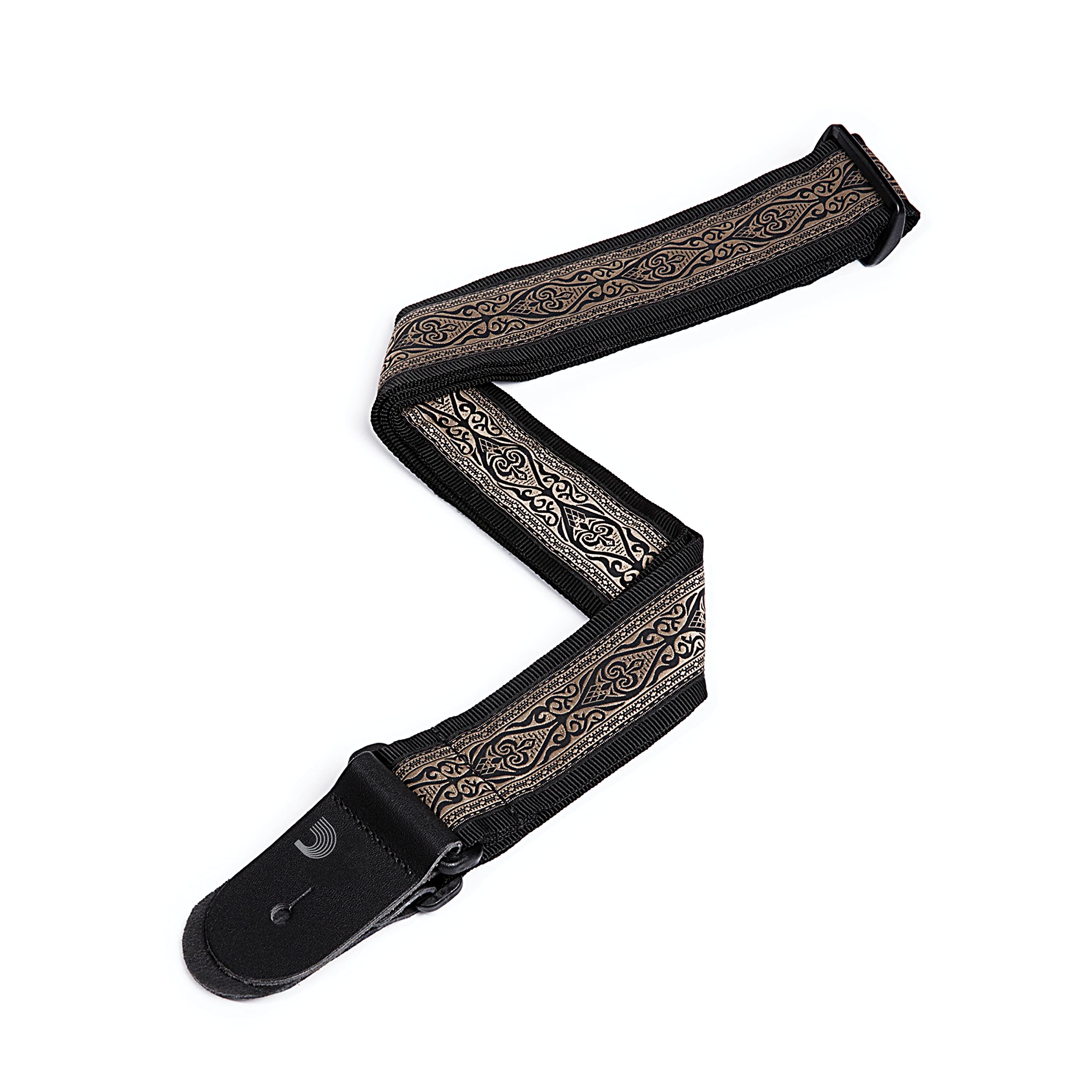 Planet Waves 50J00 2 inch Tubular Webbing Jaquard Design Guitar Strap - Brown