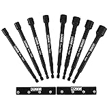 ARES 70640-8-Piece Metric Magnetic Impact Nut