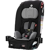 Diono Radian 3R, All-in-One Convertible Car Seat, Rear and Forward Facing, 10 Years 1 Car Seat, Slim Fit 3 Across, Black Storm