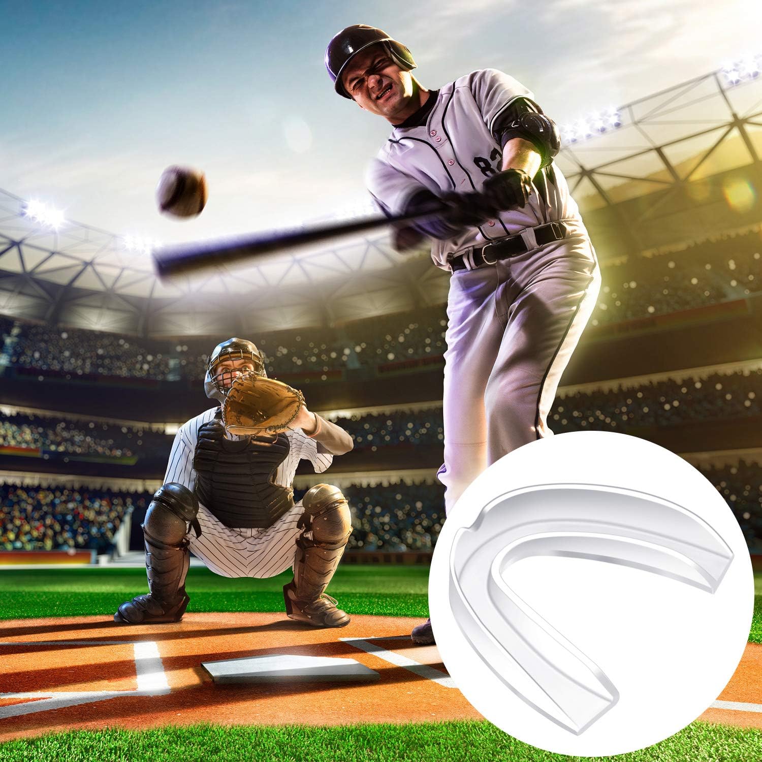 BBTO 20 Pieces Sports Mouth Guards Mouth Protection Athletic Mouth Guard for Kids and Adults (Transparent) : Sports & Outdoors