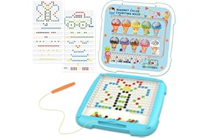 KWYZ 2 in 1 Magnetic Color and Number Maze & Drawing Board, Toddler Toys 2-3 3-5 Montessori Learning Toys for Toddlers 2-4 Years, 2 Uses Color Matching Counting Toddler Activities