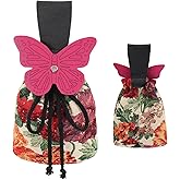 ANINECT Renaissance Belt Pouch Ren Faire Pack Medieval Butterfly Waist Bag Vintage Coin Purse LARP Halloween Accessories (B)