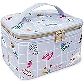 kate spade new york Insulated Lunch Tote, Small Lunch Cooler, Cute Lunch Bag for Women, Thermal Bag with Double Zipper Close and Carrying Handle (Park Picnic)