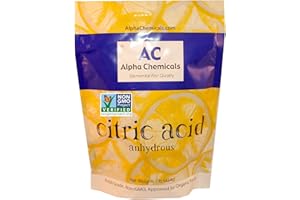 Alpha Chemicals Non-GMO Project Verified Citric Acid - 1 Pound – Organic