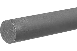 USA SEALING INC. USA Sealing BULK-PR-PVC-52 PVC Plastic Rod, 1" Diameter, 3' Length