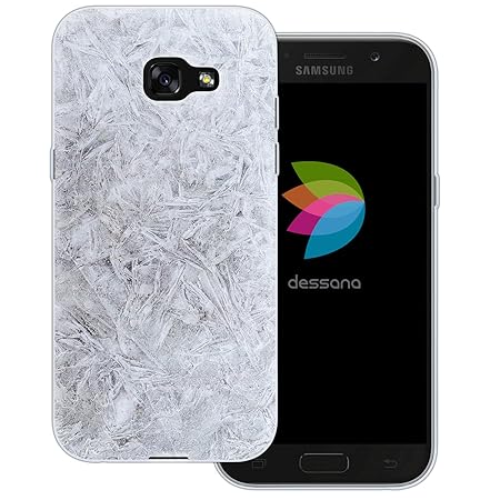 dessana Winter EIS transparente Schutzhülle Handy Case Cover Tasche für Samsung Galaxy A5 (2017) Eisplatte
