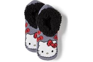 Hello Kitty Women's Teddy Fur Slipper Socks