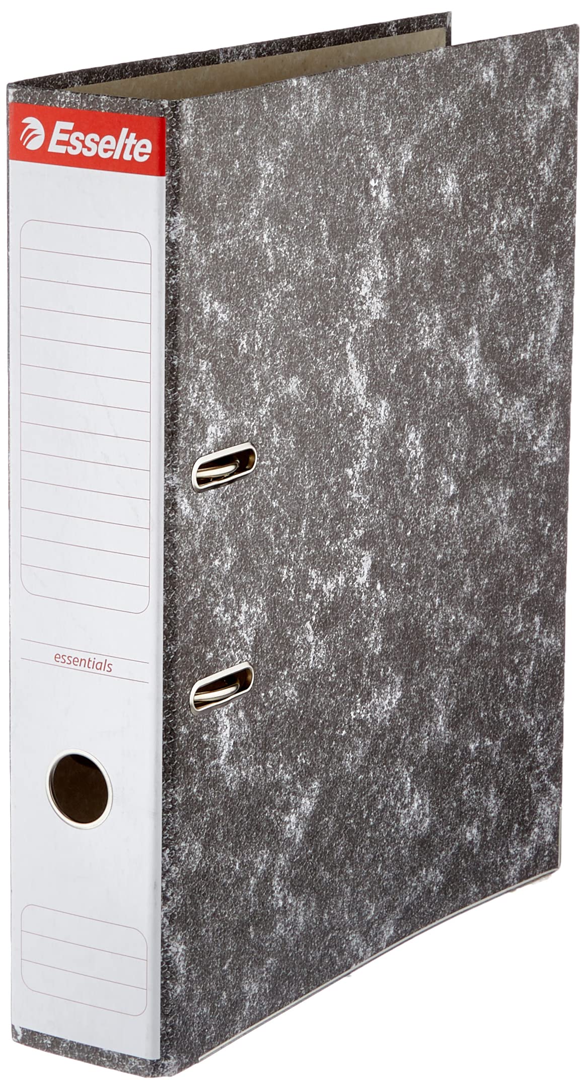 Esselte 46957 – Cardboard Lever Arch File with 75 mm Spine, Black