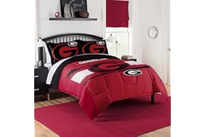 NORTHWEST Georgia Bulldogs Comforter Set – Go Dawgs Bedding for Dorms, Guest Rooms, RVs, Tailgates & Game Day Decor, Full/Queen