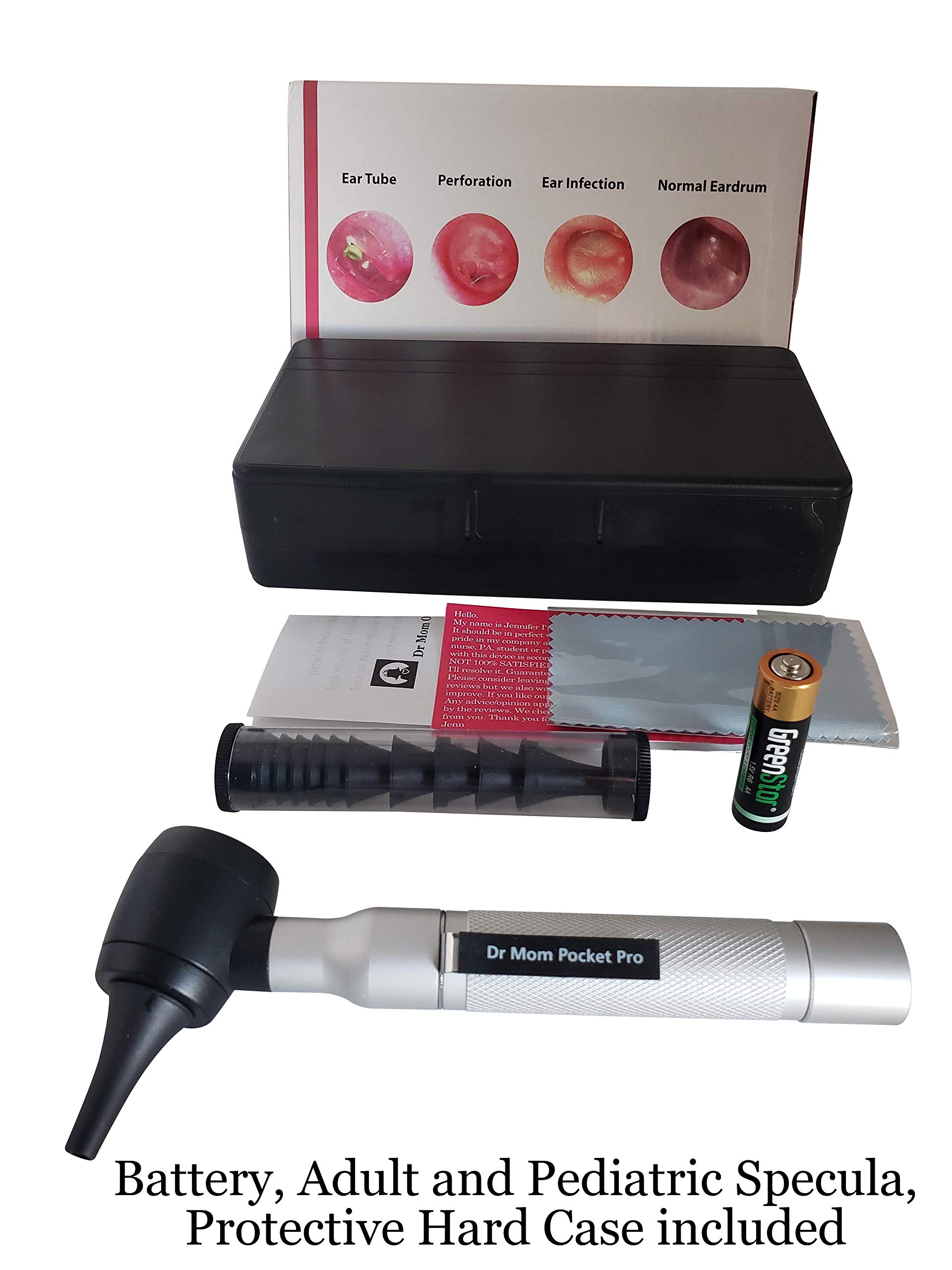 4th Generation Dr Mom LED Pocket Otoscope and Both Adult and Pediatric
