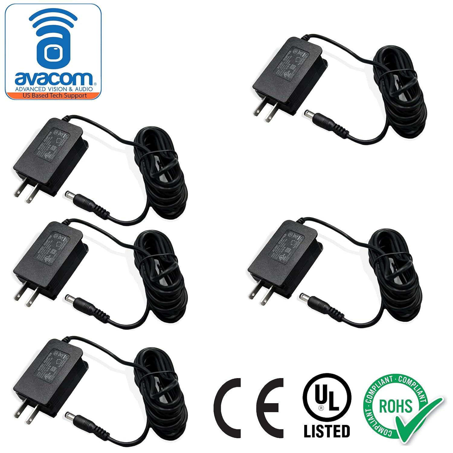 超大特価 Avacom Ac Dcアダプタ 電源供給 12 V 1 A ホワイト 12v 1a B075kqzlxd 11512 5パック 半額品 Www Lurin Com