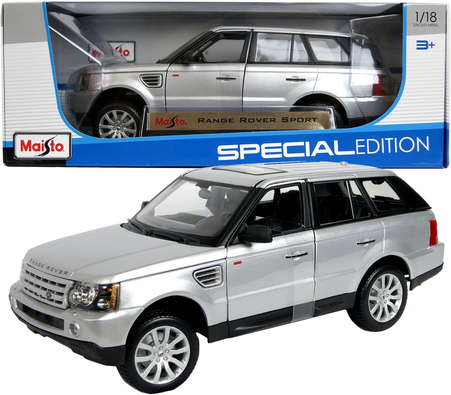 Range Rover Sport MAISTO SPECIAL EDITION Diecast 1:18 Scale Silver