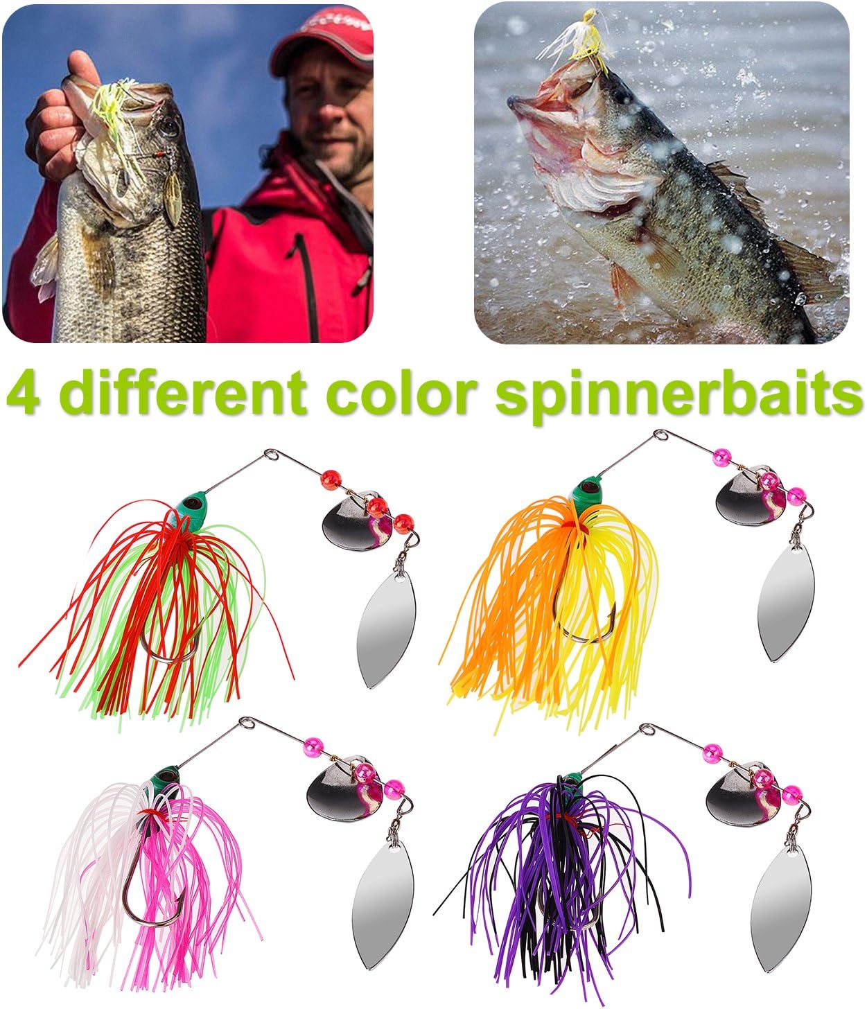 PLUSINNO Fishing Lures Baits Tackle including Crankbaits, Spinnerbaits, Plastic worms, Jigs, Topwater Lures, Tackle Box and More Fishing Gear Lures Kit Set, 102Pcs Fishing Lure Tackle : Sports & Outdoors
