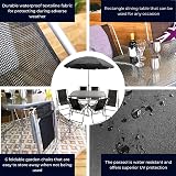 Samuel Alexander 6 Seater Garden Furniture Set with Parasol Table Chairs view 6