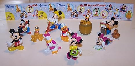 Rübezahl & Koch DISNEY MICKEY MOUSE and friends - Kunststoff Figuren Komplettset (10 Figuren mit Beipackzetteln)