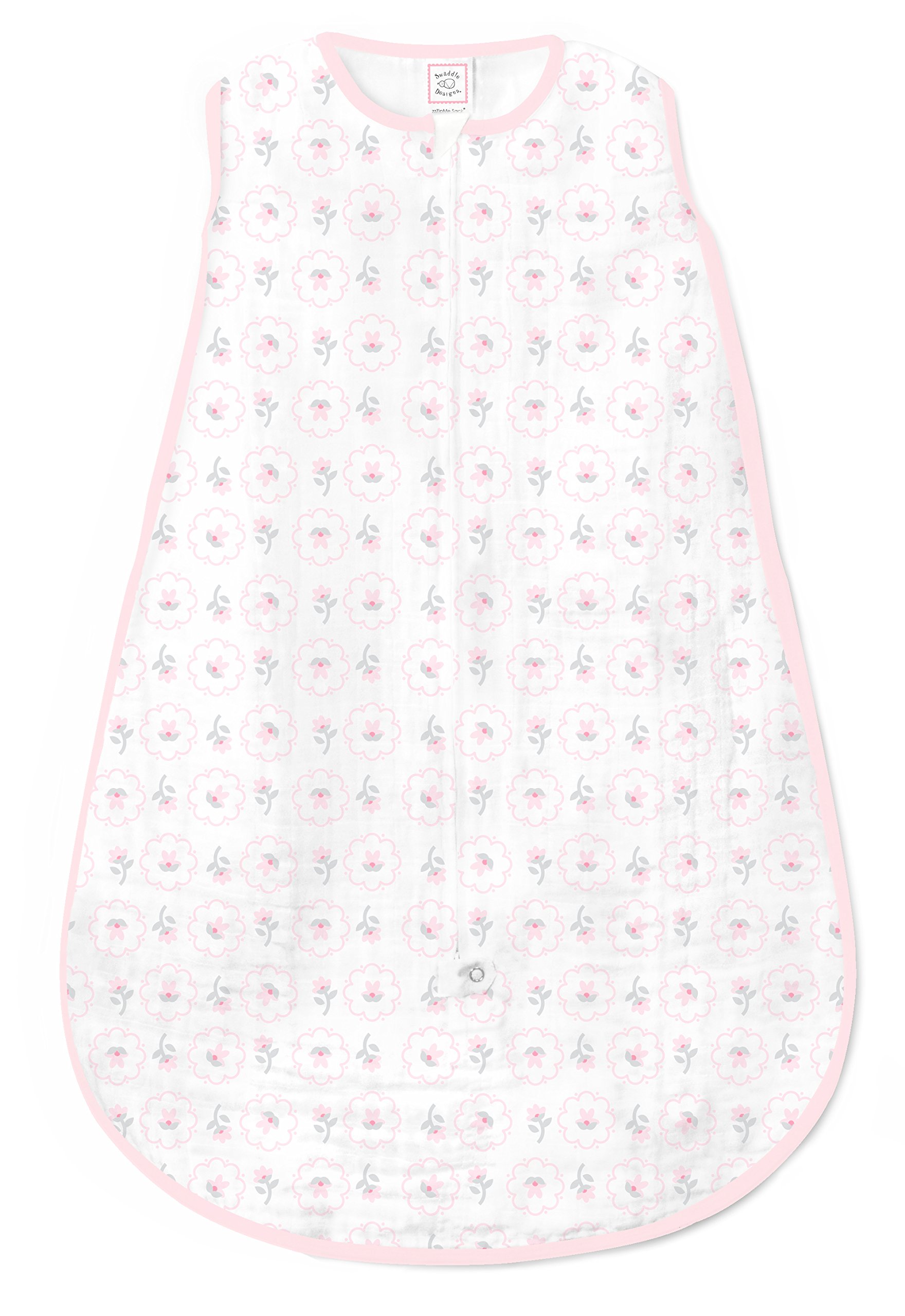 SwaddleDesigns Cotton Muslin Sleeping Sack with 2Way