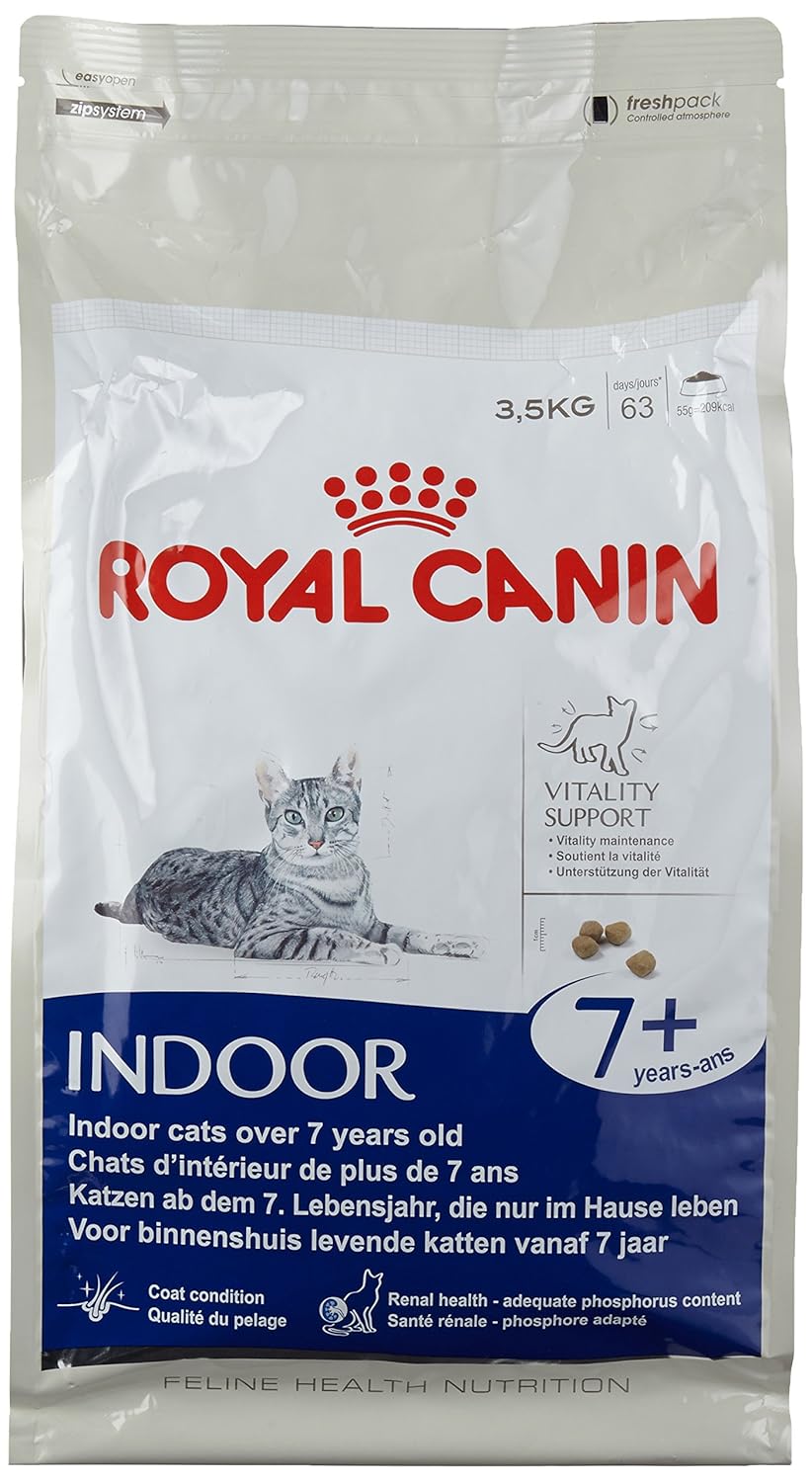 Royal Canin Cat Food Indoor Ageing 7+ Dry Mix 3.5kg Amazon.co.uk Pet