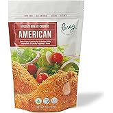 Pereg Golden Crisp Bread Crumbs American (12 Oz) - Cripsy Seasoned Breadcrumbs for Coating &amp; Stuffing - Coat Burger, Schnitzel, Vegetables, Meatballs - Kosher Certified - Resealable Packaging