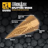 Roughneck Wood Grenade Splitting Wedge ROU65504 Diamond Cross Section view 3