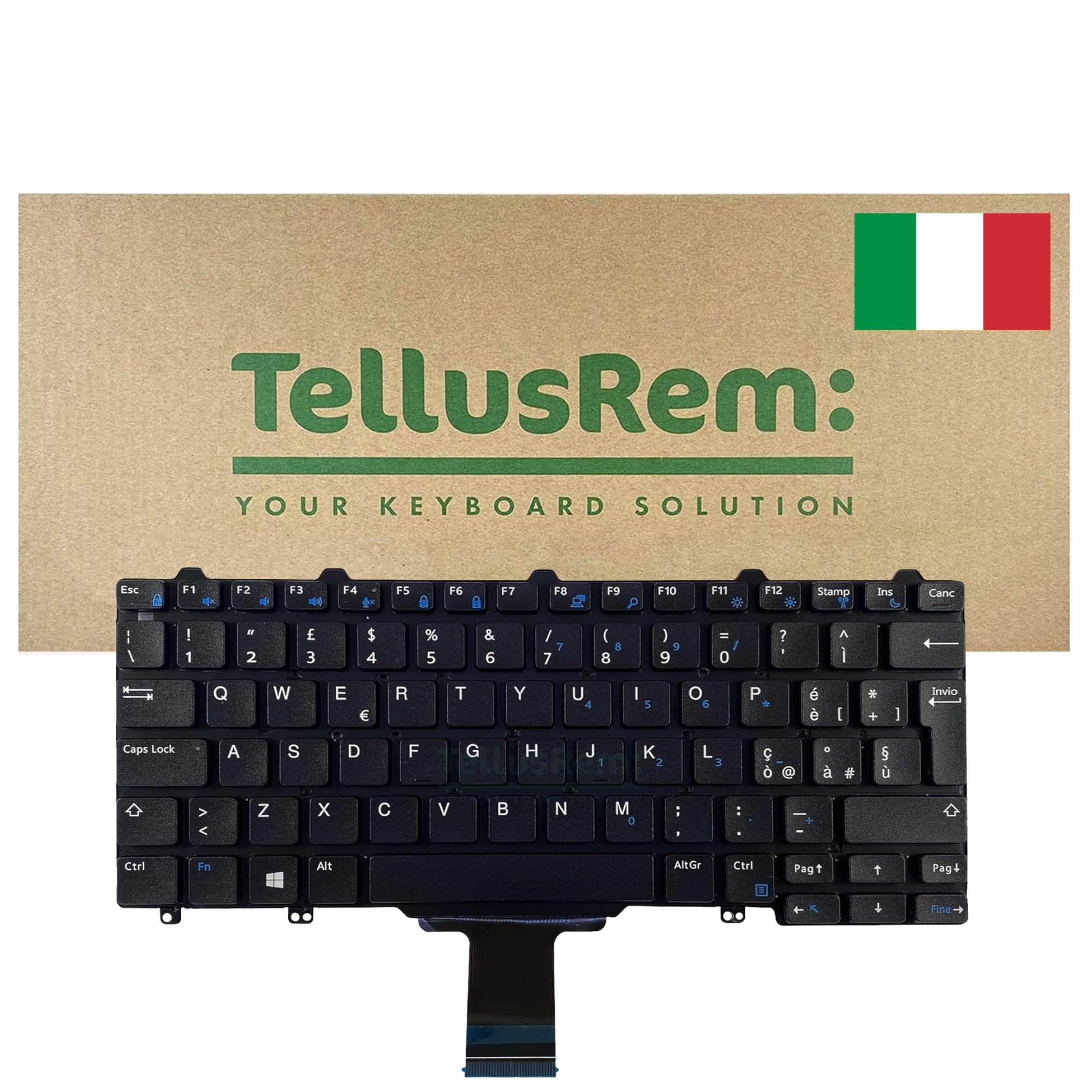 replacement Italian non-backlit keyboard for Lenovo E7250 E5250 E5270 5250 7250