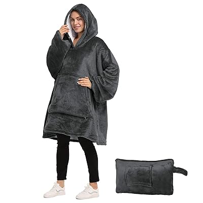 Catalonia Oversized Hoodie Blanket Sweatshirt, Wearable Sherpa Blanket Pullover,Soft Warm Comfortable Portable Travel Sweater Pillow for Adults Men Women,Gift for Her,Indoor and Outdoor