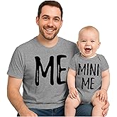 Tstars Me and Mini Me Matching Outfit for Dad and Baby Gift for New Dads Father's Day Daddy & Son or Daughter Set