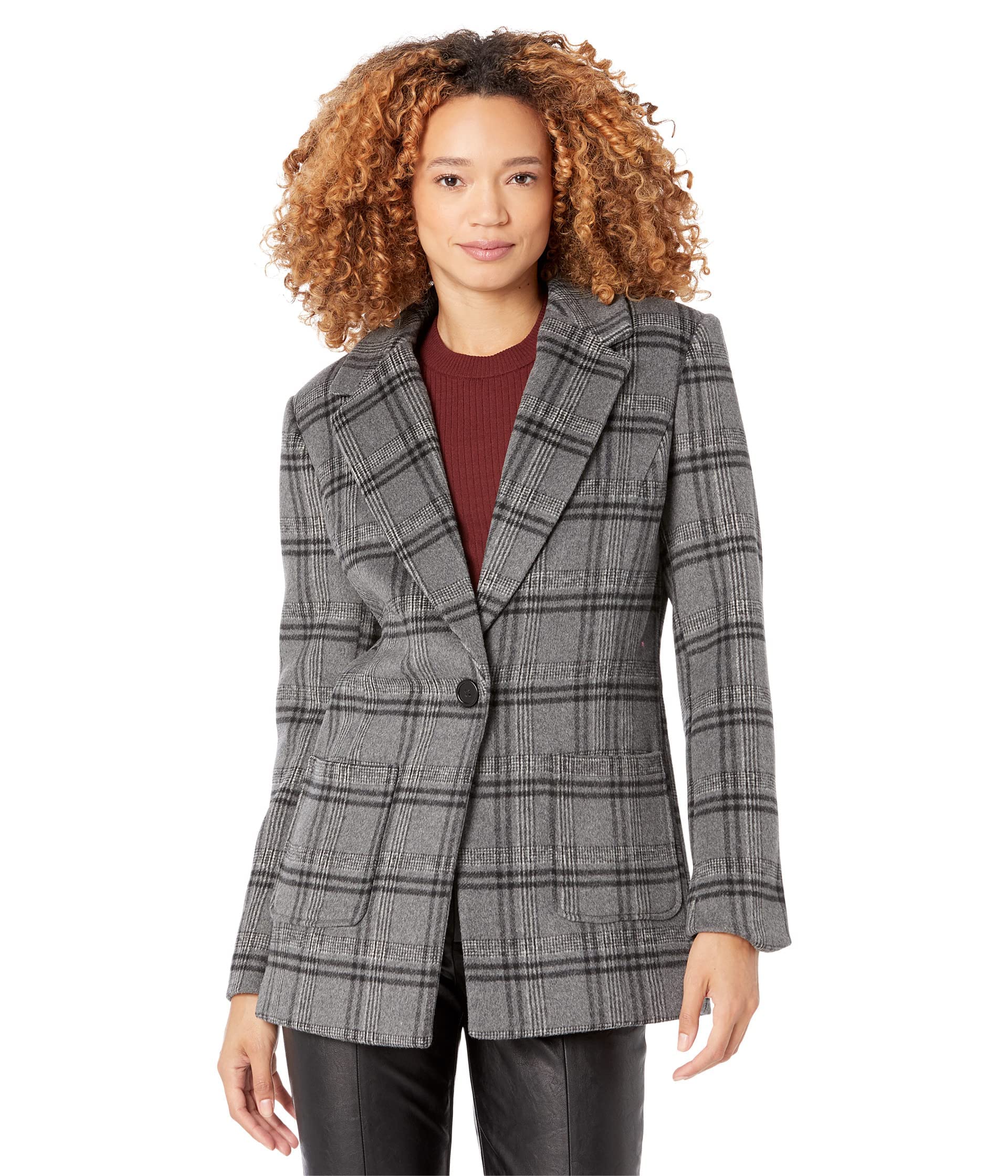 Bardot Checked Blazer Grey Check 6