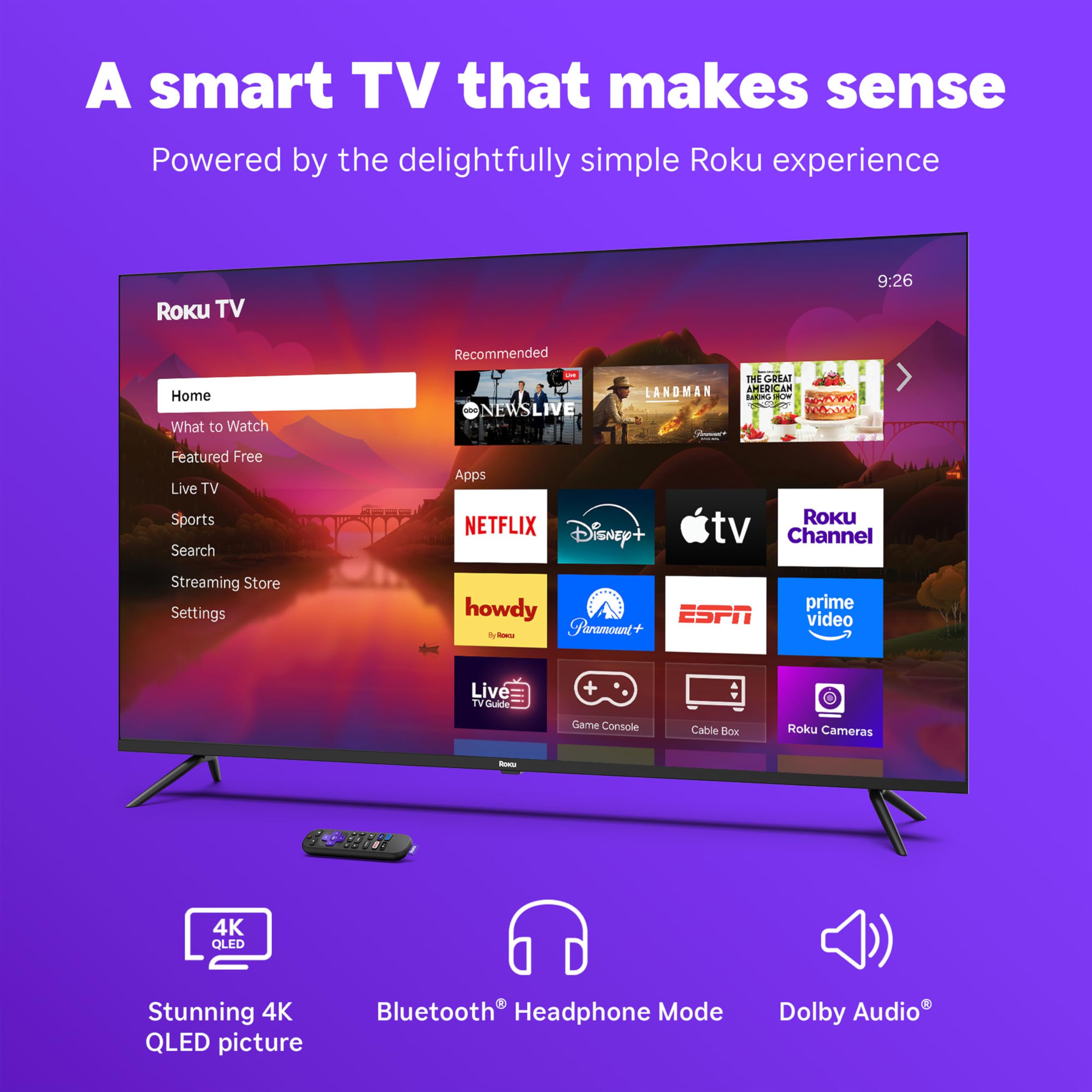 Mua Roku Smart TV – 55-Inch Select Series, 4K HDR TV – Roku TV with ...