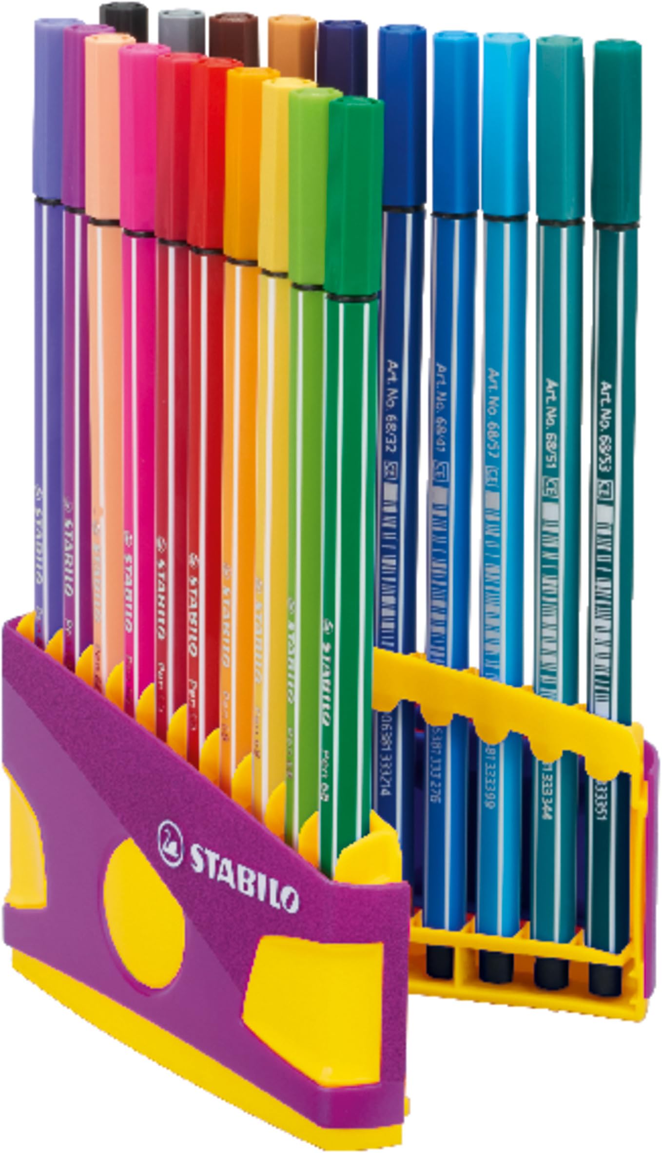 STABILO Premium Felt Tip Pen Pen 68 ColorParade 20 assorted colours
