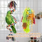 MYMULIKE 6 Packs Bird Shredder Toys for Small to Medium Birds Safe Natural view 6