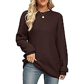 BELAROI Plus Size Sweaters for Women Pullover Long Sleeve Tops Chunky Tunic Shirts Outfits Crew Neck Loose Fit