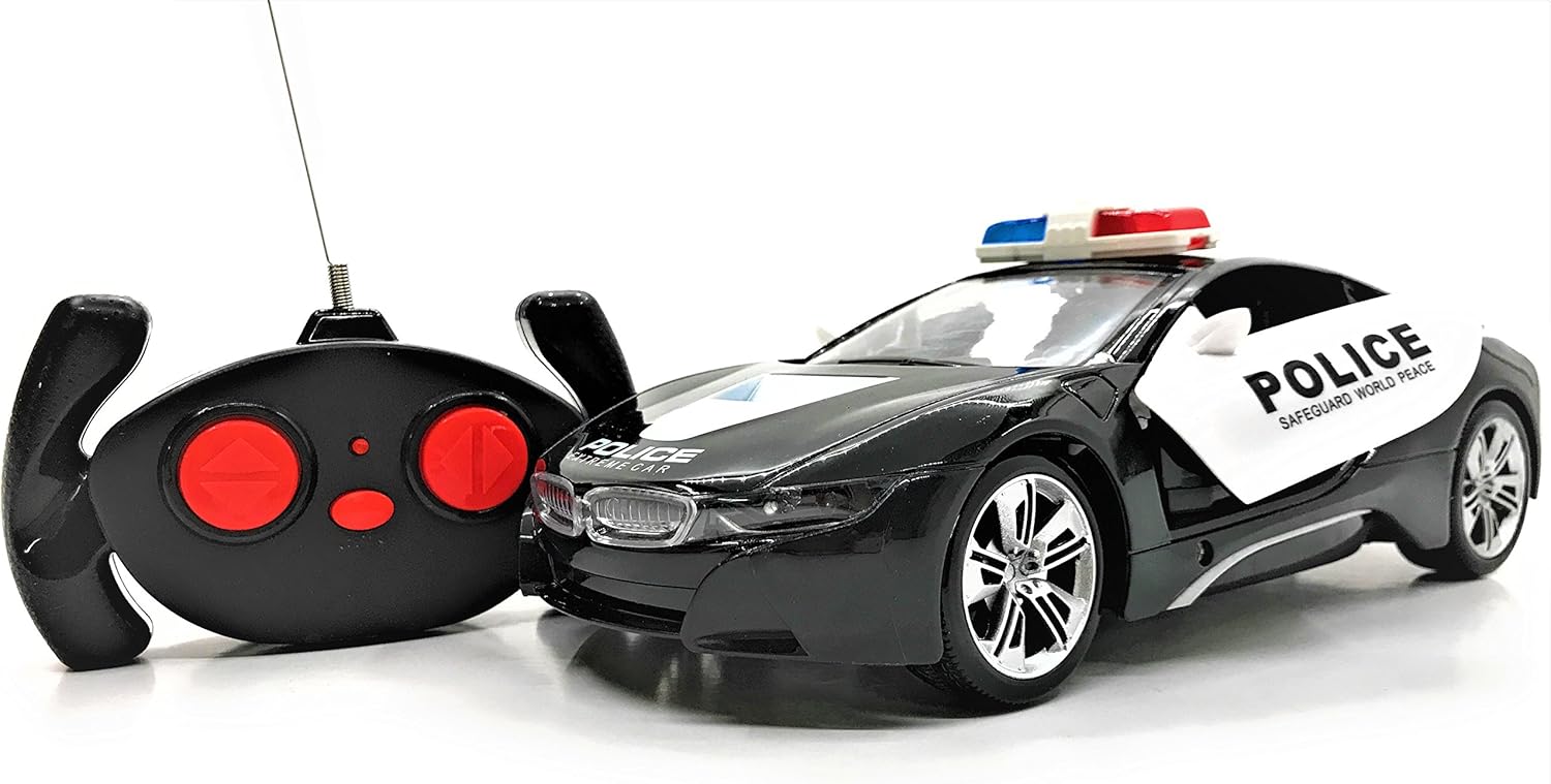 remote control police car with lights and siren