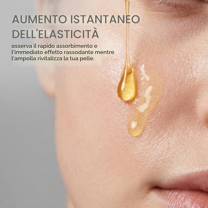 1 set di fiale di siero elasticizzante per il viso (con accessori), 50 ml di fiale Silk Peptide Deep X Collagen, idratanti, antietà e modellanti. — foto 5 di 6
