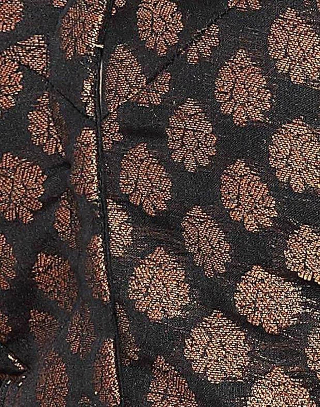 studio shringaar wedding black solid short sleeve non-padded blouse