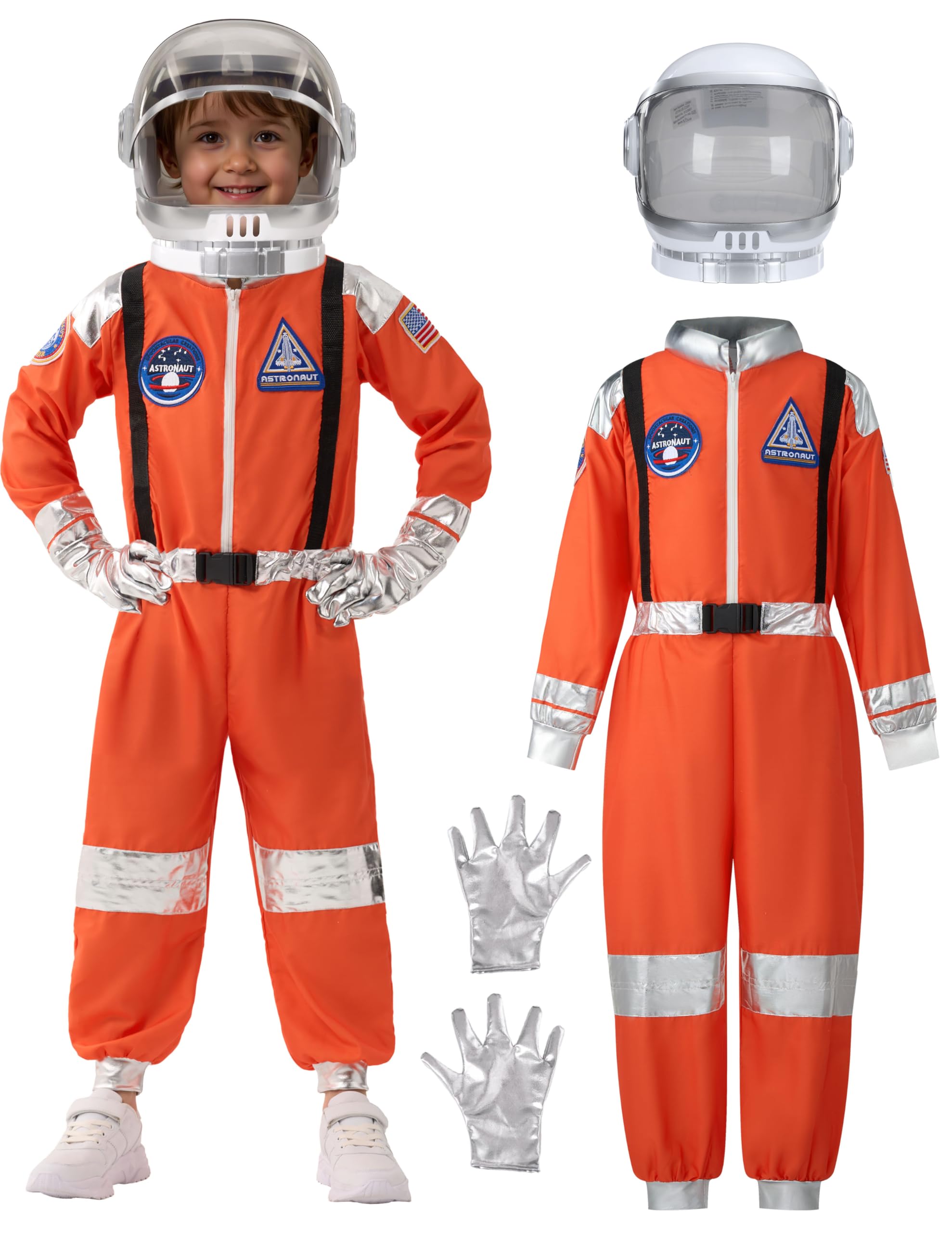 Spooktacular Creations Halloween Astronaut Costume for Kids, Unisex ...