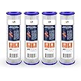 Aquaboon 5 Micron 10x2.5 Whole House Pleated Sediment Filter Cartridge for Well Water Filter Replacement Compatible with WFPFC3002, WHKF-WHPL, 4-Pack