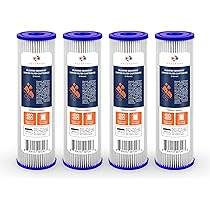 Filtre Piscine Intex ICEPURE Su00e9diments De Remplacement De Filtres U00e0 Eau Compatible Avec Big Blue,5 Micron 25,4 X 6,3 Cm Lot De 4 Cartouches Spa Gonflable 6 Places
