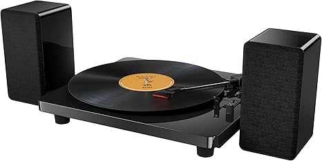 akai stereo turntable with speakers
