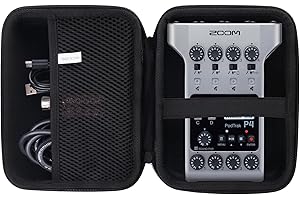 JINMEI EVA Carrying Case Compatible with Compatible with Zoom PodTrak P4 Podcast Recorder storage box