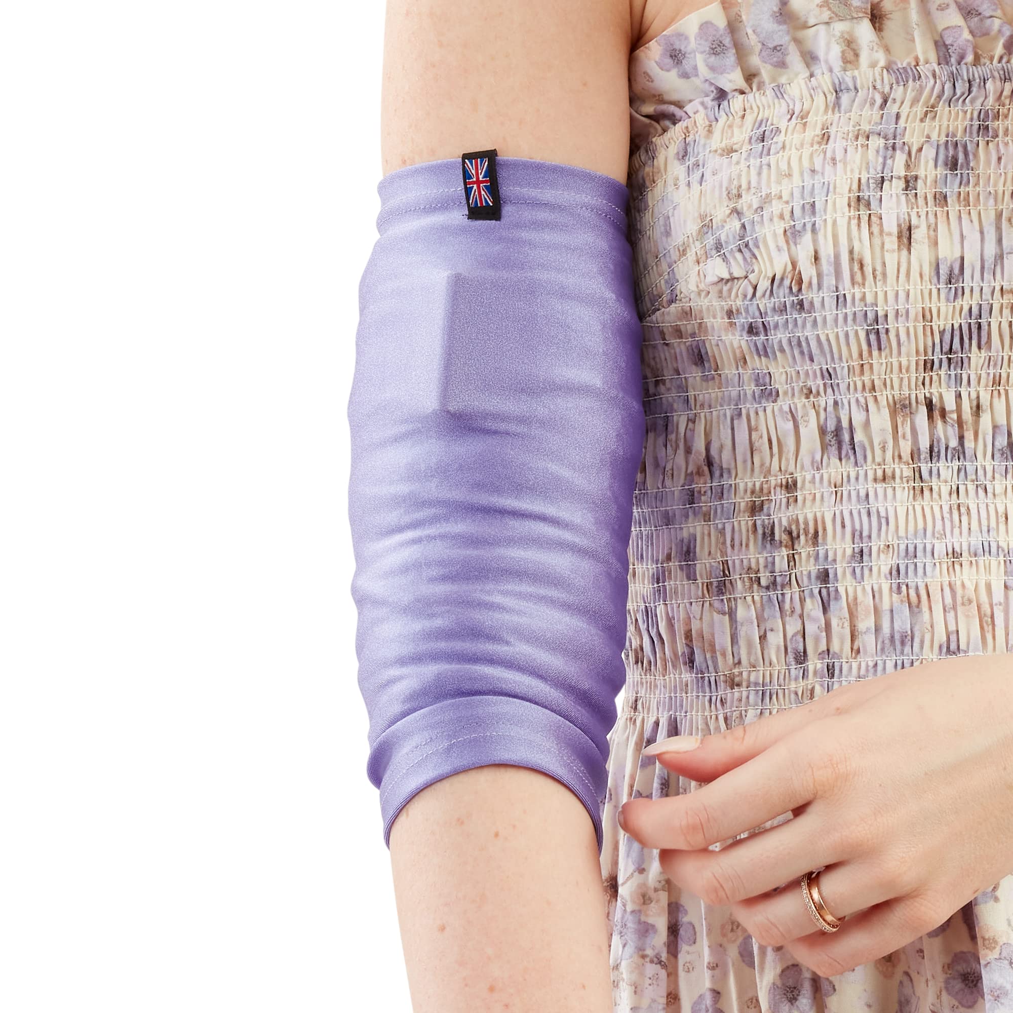 LimbO PICC Line Sleeve - Cover PICC line & Midline | Soft, breathable, stretchy lycra | Unisex (M, Lilac)