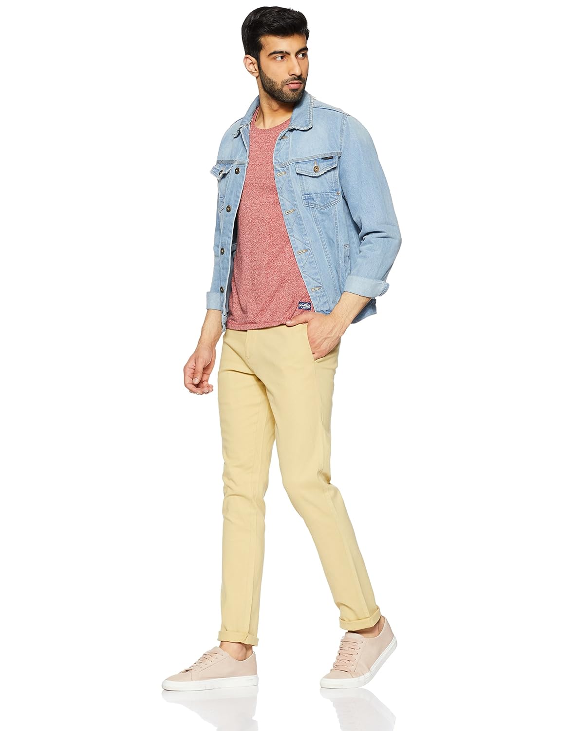 diverse mens slim fit casual trousers