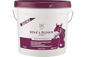 Farnam Horse Health Vita E & Selenium Crumbles Horse Vitamin Supplement, Supports optimal muscle health and antioxidant support, 20 lbs., 640 day supply