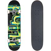 Blind Skateboard Complete Logo Glitch FP Green/Yellow 7.875"