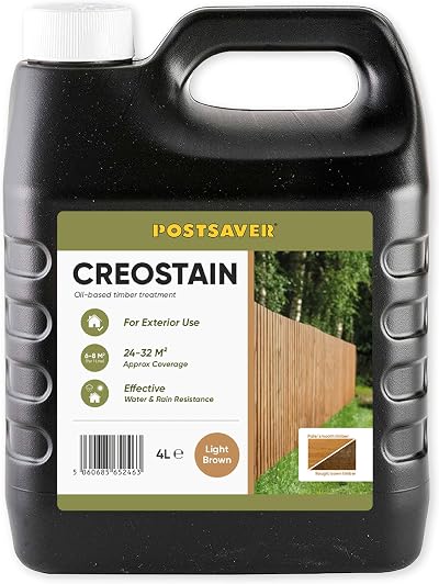 Postsaver Creostain Creocote Oil-Based Wood Treatment 4L Light Brown