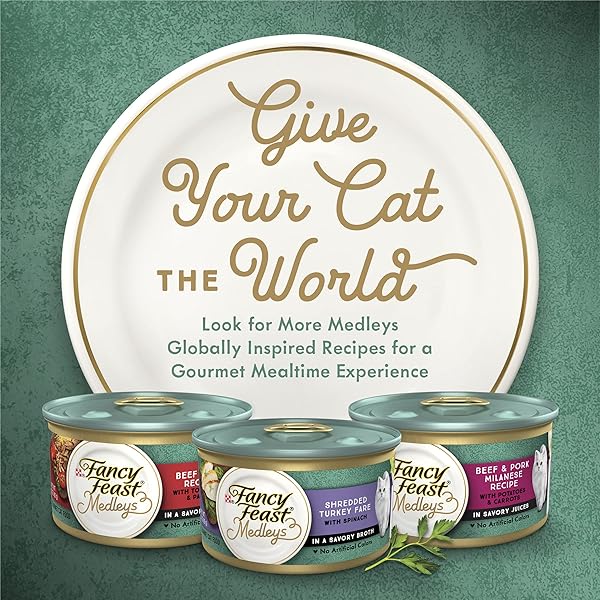 PURINA FANCY FEAST WET CAT FOOD VARIETY PACK, MEDLEYS PRIMAVERA COLLECTION – (2 PACKS OF 12) 3 OZ. CANS