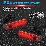 Defurhome LED Rear Bike Tail Light 2 Pack USB Rechargeable Waterproof 4 Modes view 5