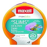 Slim CD/DVD Shell Cases, 20 pk (Assorted Colors)